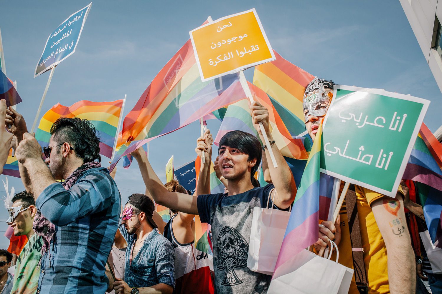 Bradley Secker Syrian Pride March
